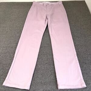 VANS Pants Men's 31 Light Pink Pockets Stretch Flat Front Straight Leg
